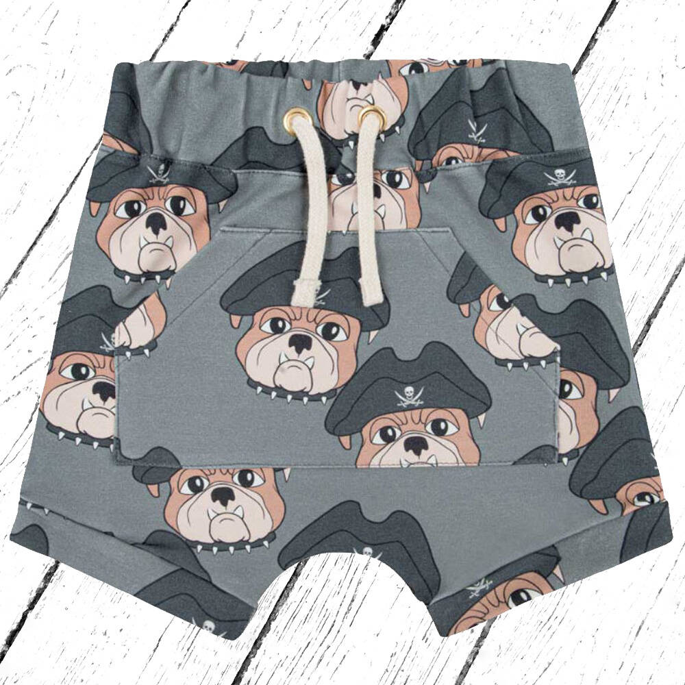 Dear Sophie Shorts DOG THE PIRATE Graphite