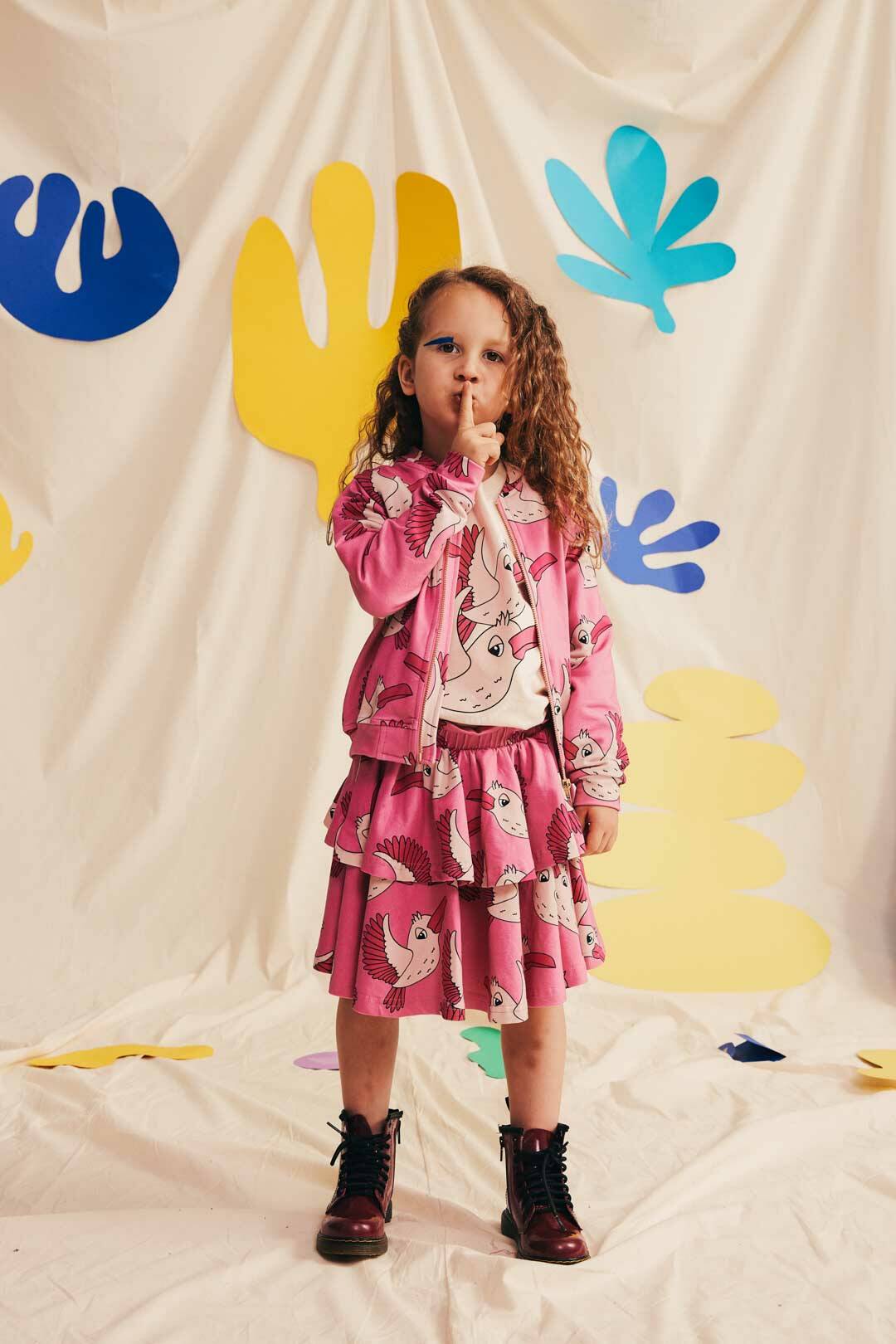 Dear Sophie Rock BIRDIE Pink Wave Skirt