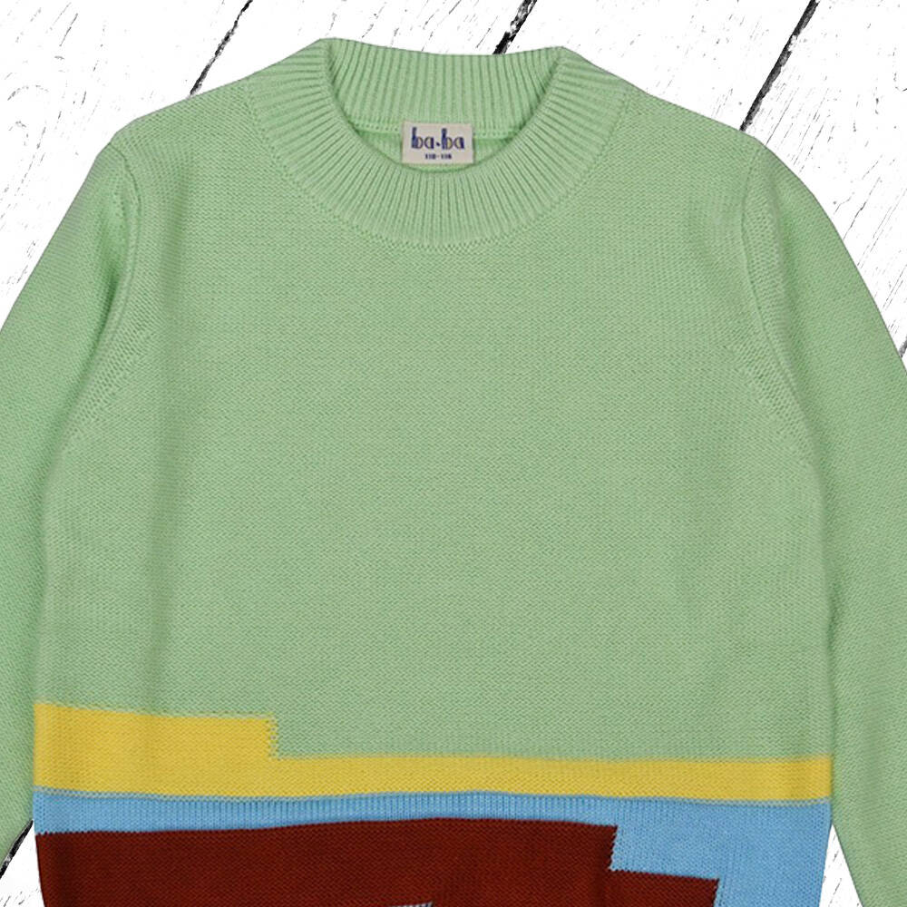 Baba Kidswear Dali Strick Pullover Pastel Green
