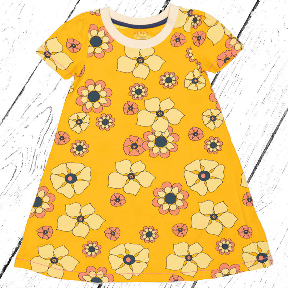 Albababy Kleid Anna Bell Dress Citrus Wild Flowers