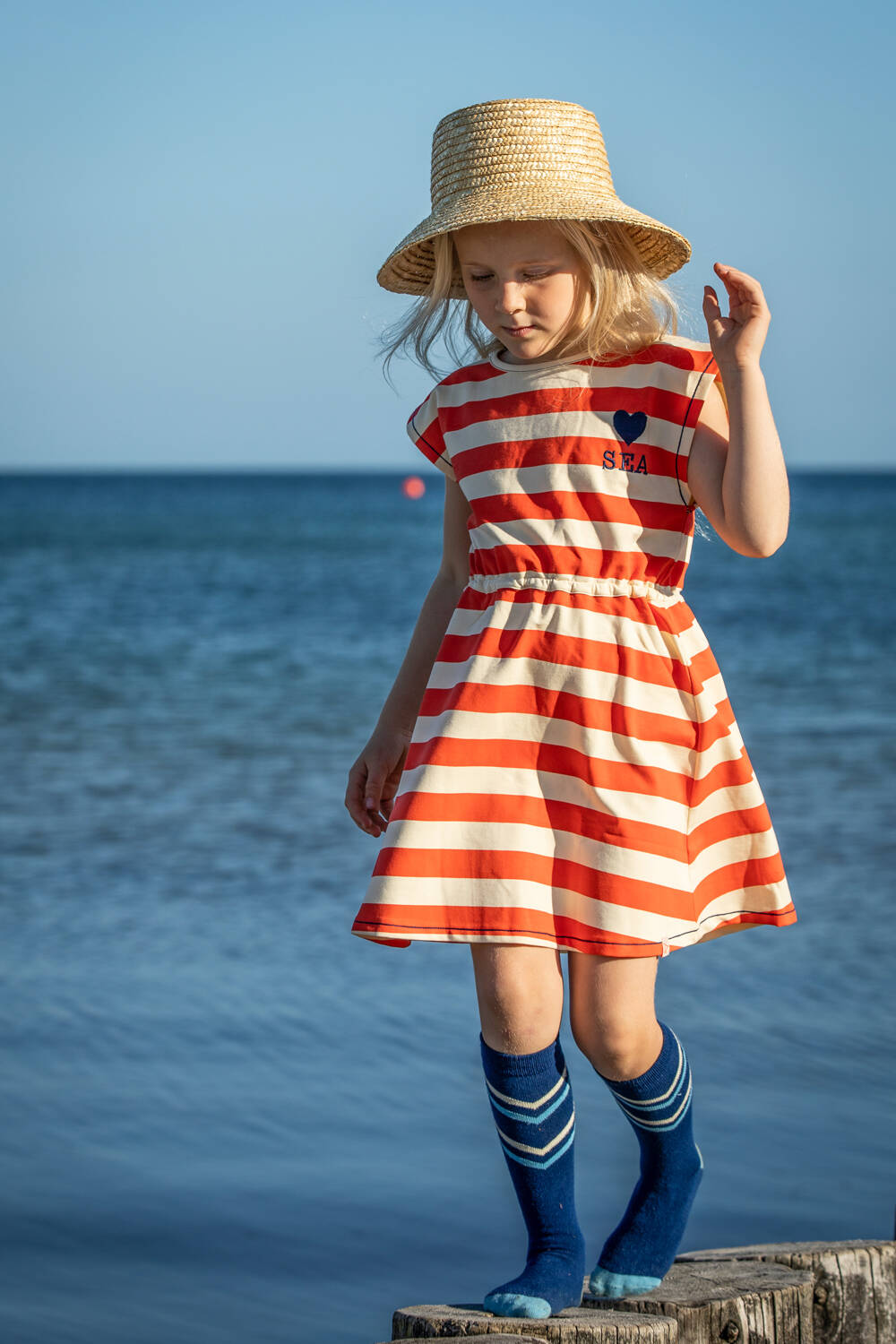 Albababy Kleid Gone Surfing Dress Spicy Love Stripes