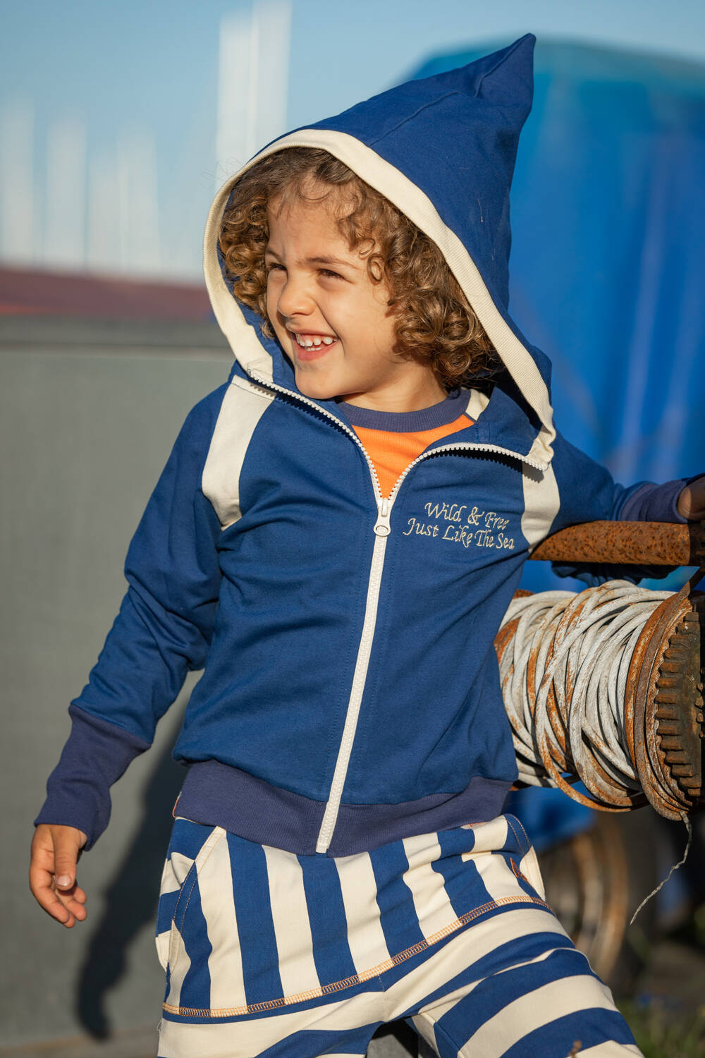 Albababy Kapuzenjacke Alltime Zipper Hood True Blue