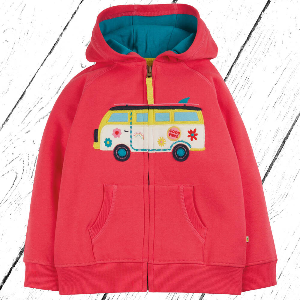 Frugi Jacke Harley Hoody Watermelon Campervan