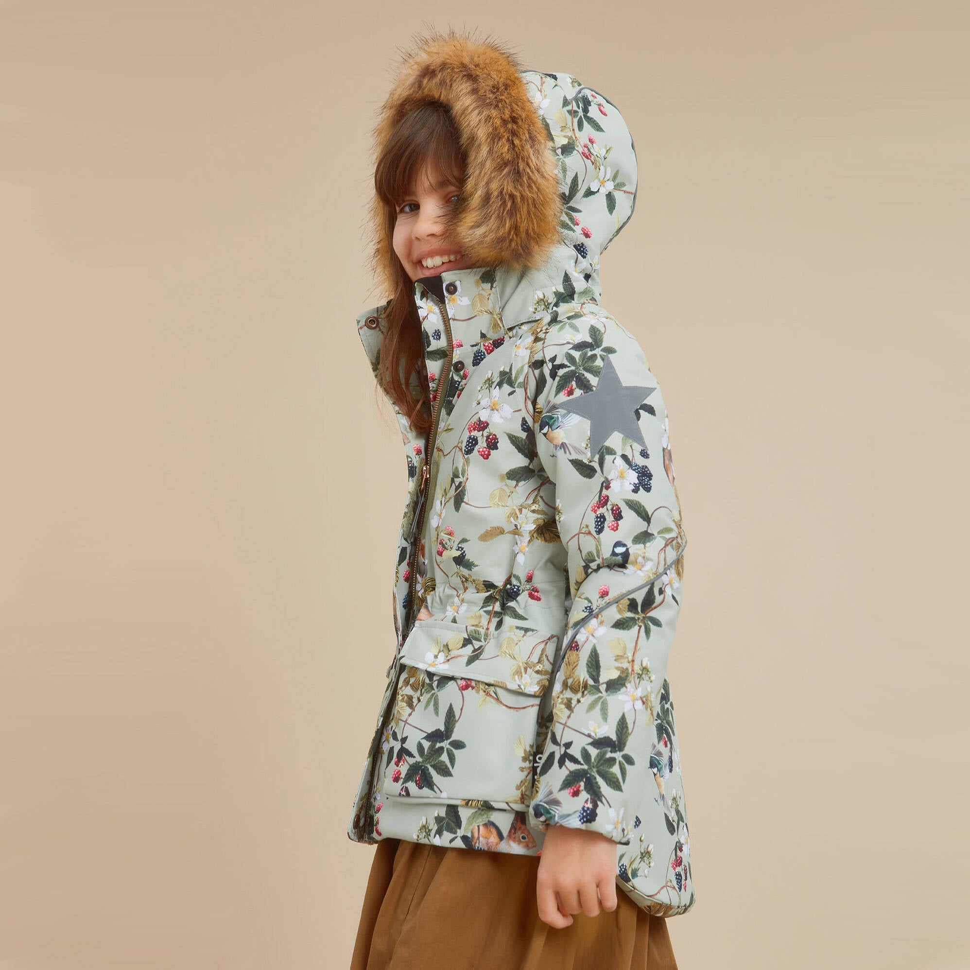 Molo Winterjacke Cathy Fur Forest Life