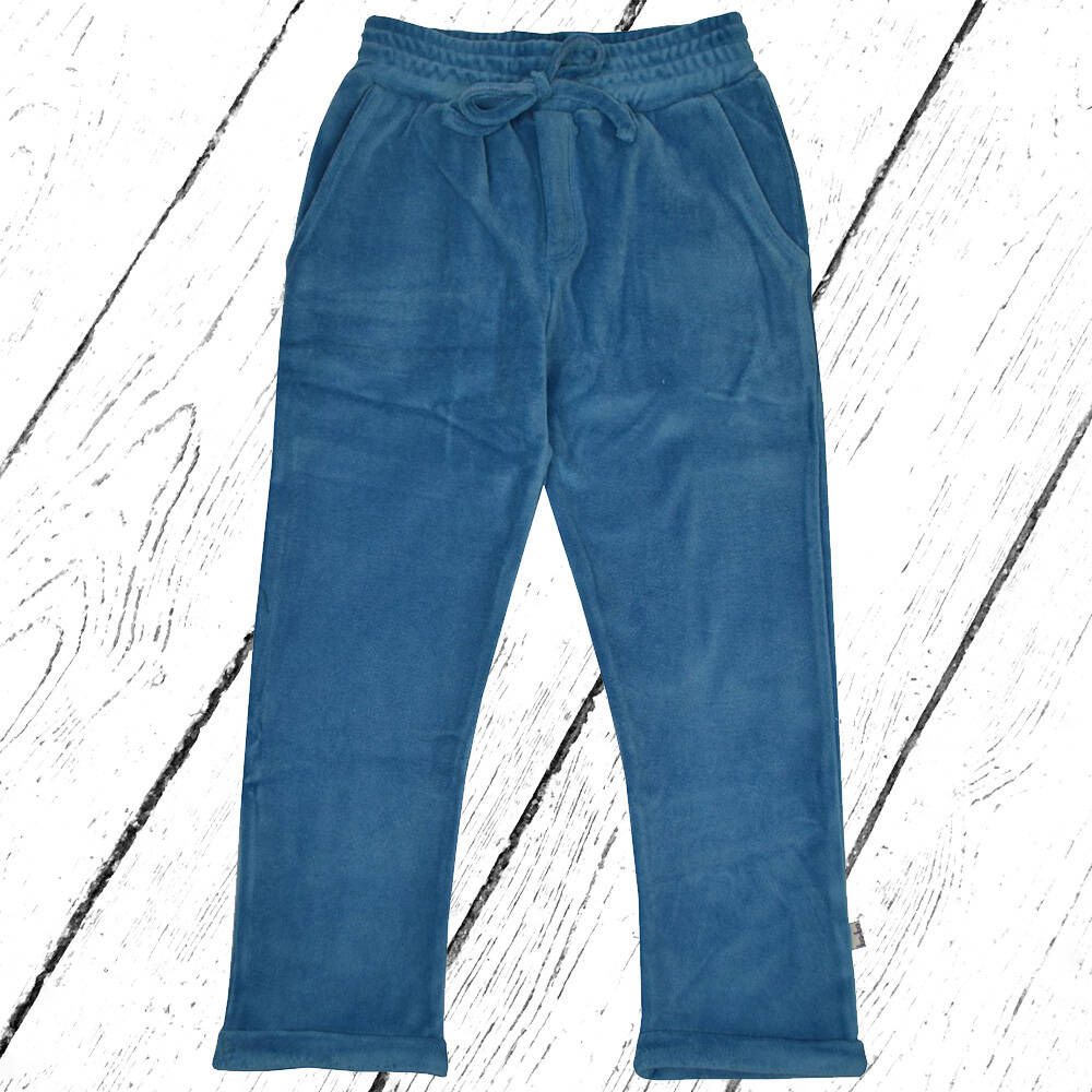 Baba Kidswear Hose Baggypant Velvet Velour Niagara Blue