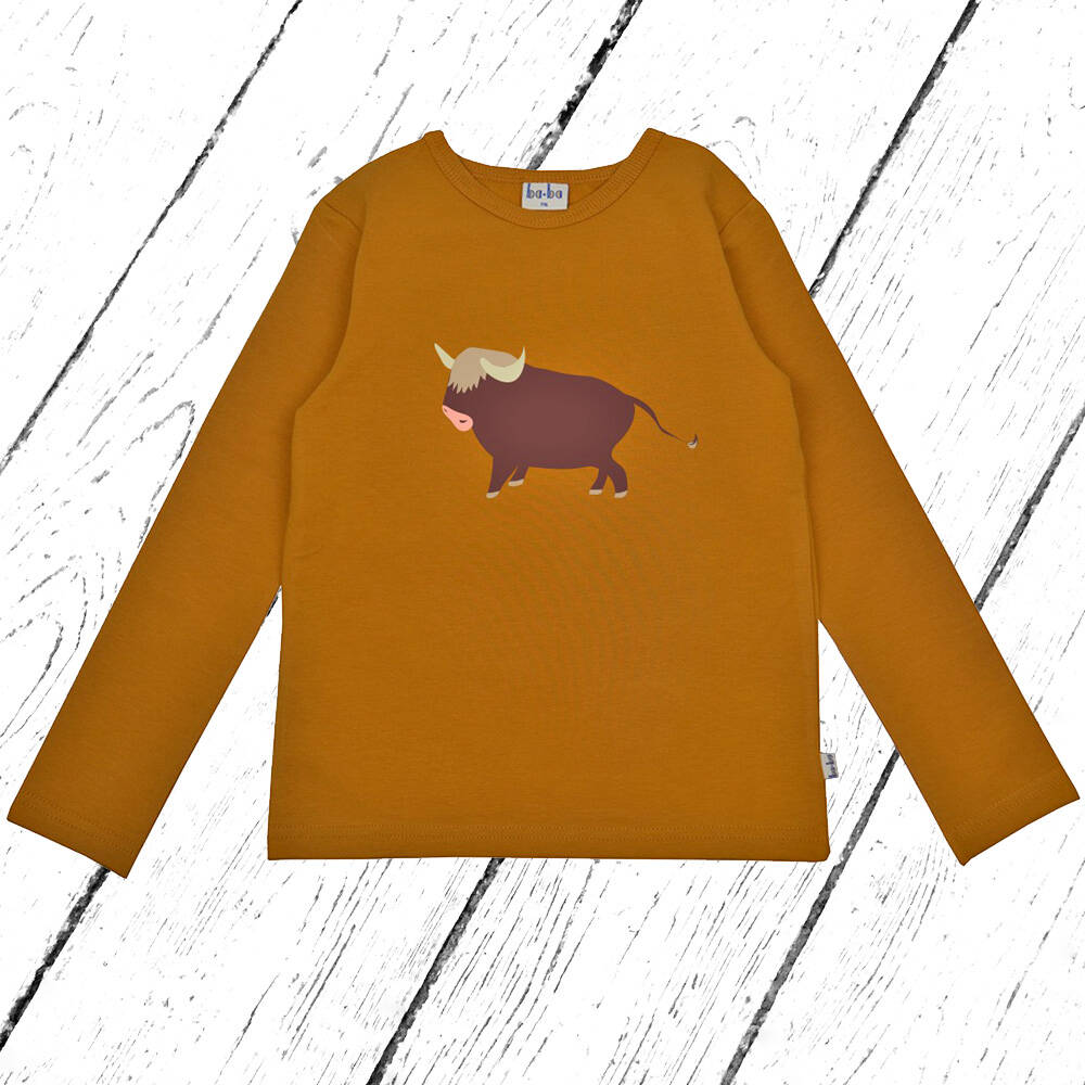 Baba Kidswear Shirt Bison Longsleeve Sudan Brown