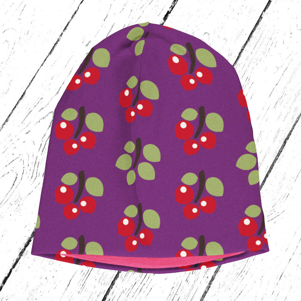 Maxomorra Mütze Hat Velour ARCTIC BERRY