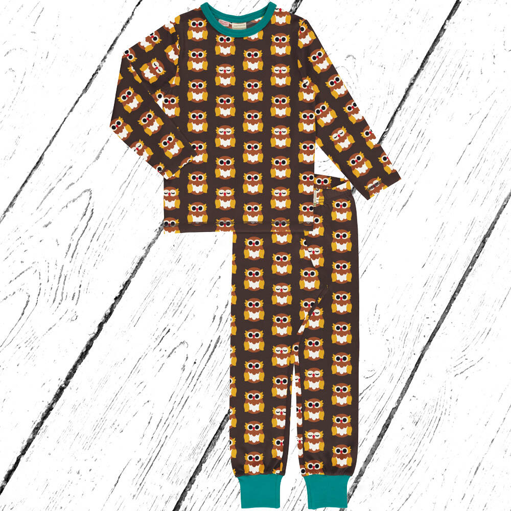 Maxomorra Schlafanzug Pyjama Set NORDIC OWL