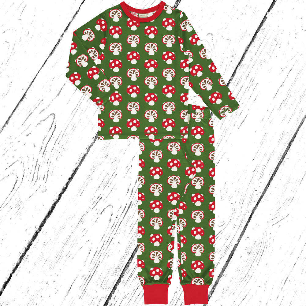 Maxomorra Schlafanzug Pyjama Set NORDIC MUSHROOM