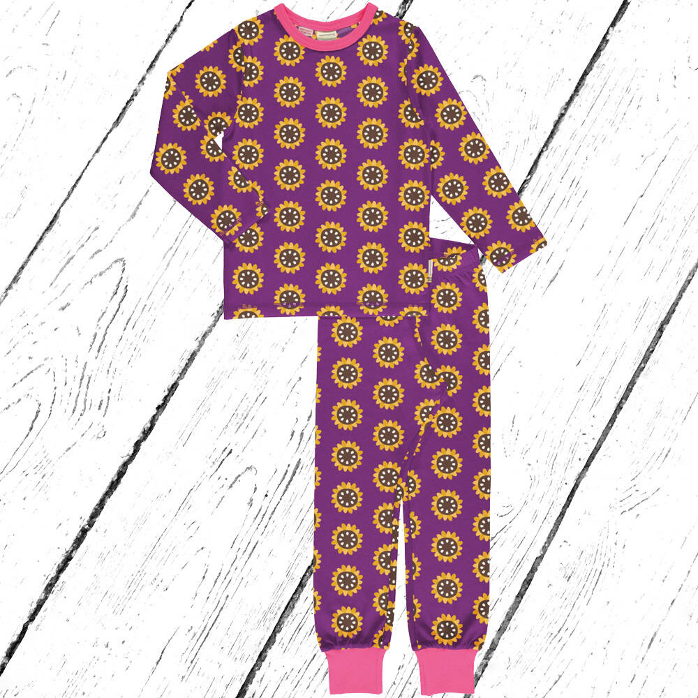 Maxomorra Schlafanzug Pyjama Set GARDEN SUNFLOWER