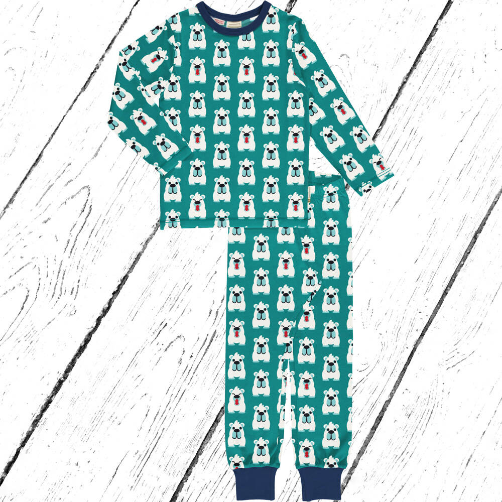 Maxomorra Schlafanzug Pyjama Set ARCTIC BEAR