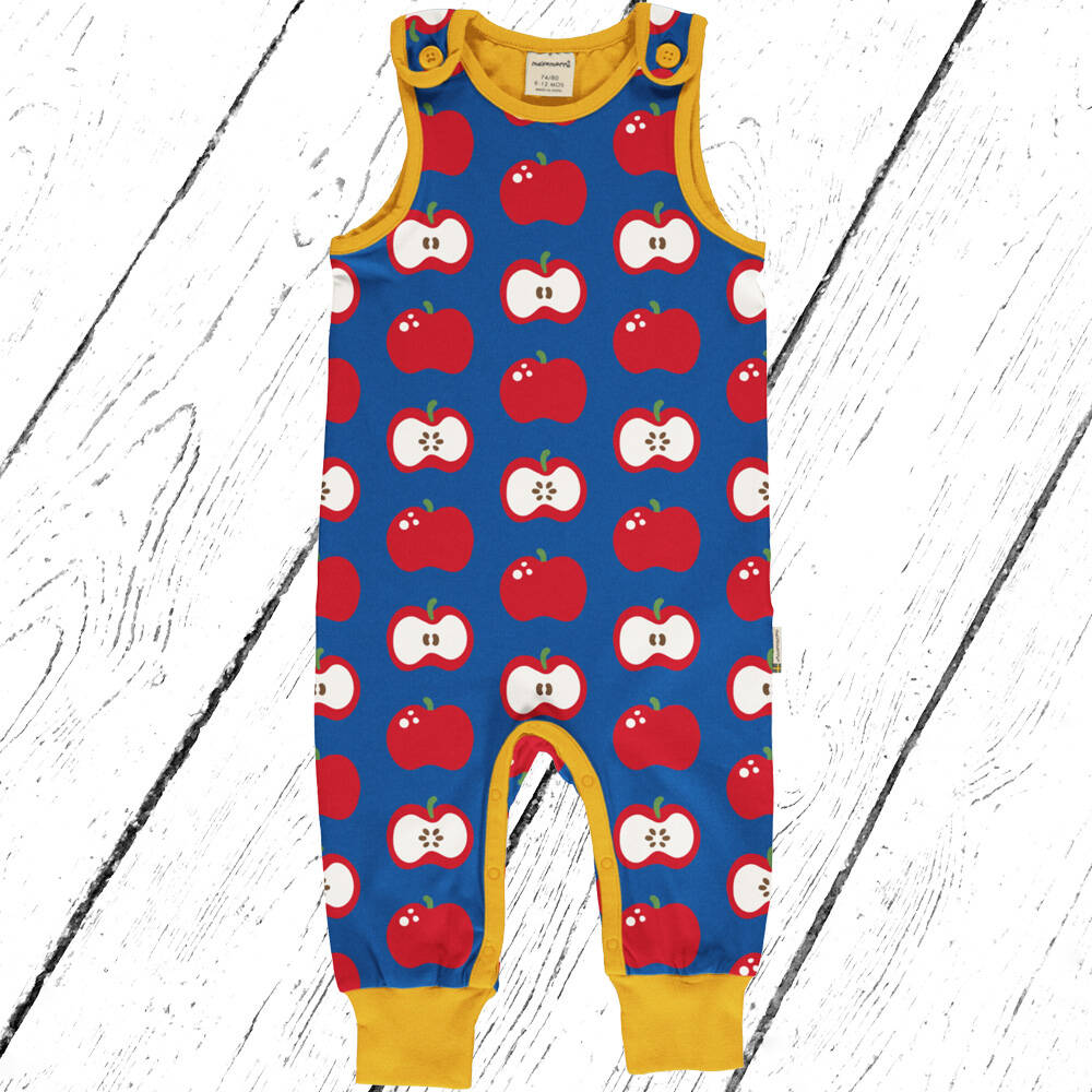Maxomorra Trägeranzug Playsuit FARM APPLE
