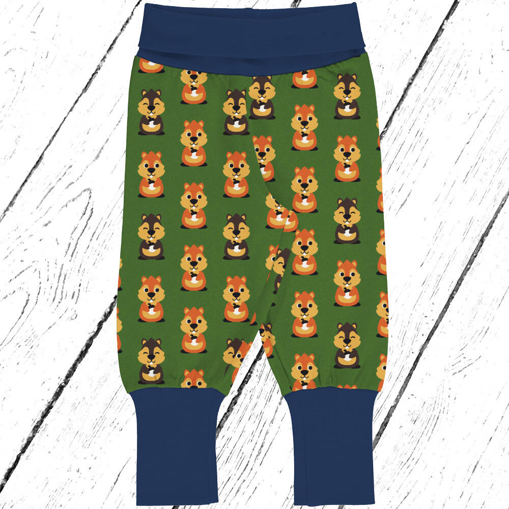 Maxomorra Hose Pants Rib GARDEN SQUIRREL