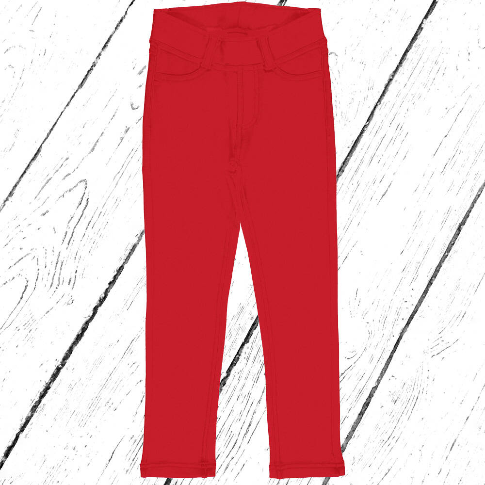 Maxomorra Hose Treggings Sweat SOLID RUBY