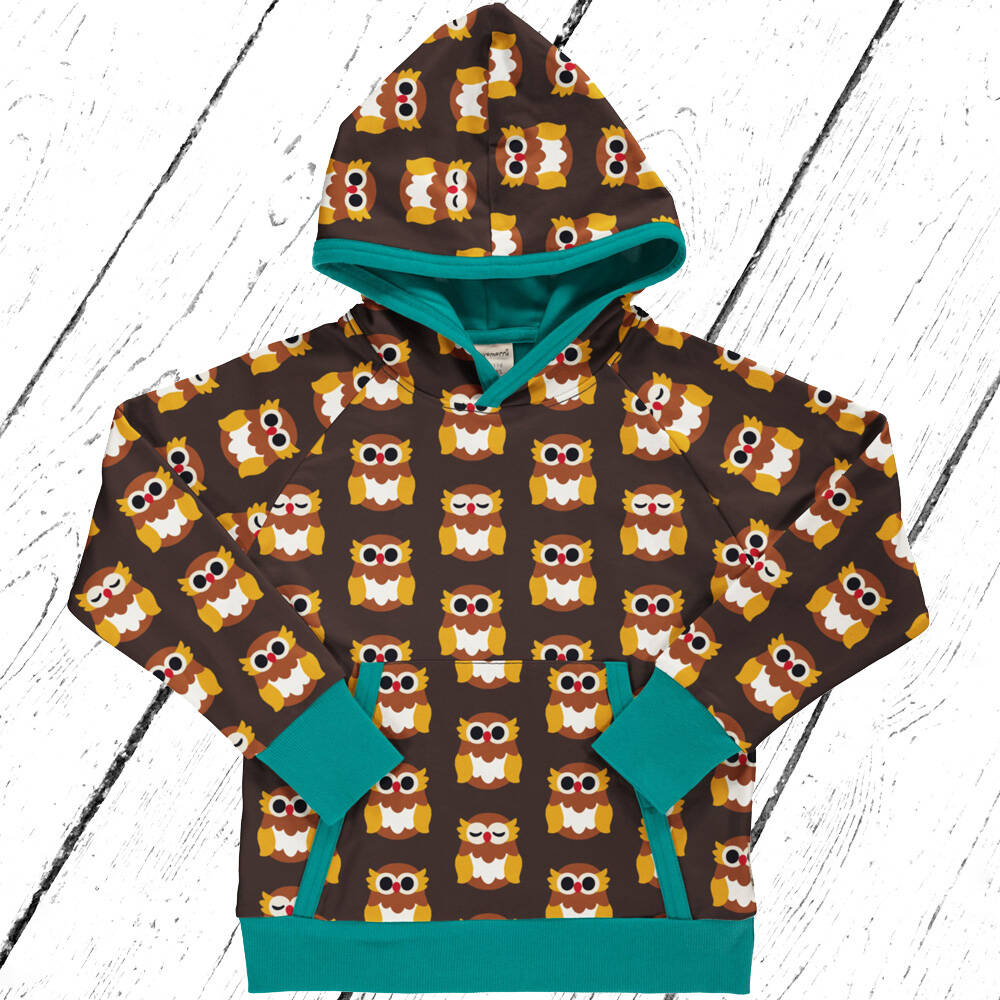 Maxomorra Lined Hoodie NORDIC OWL