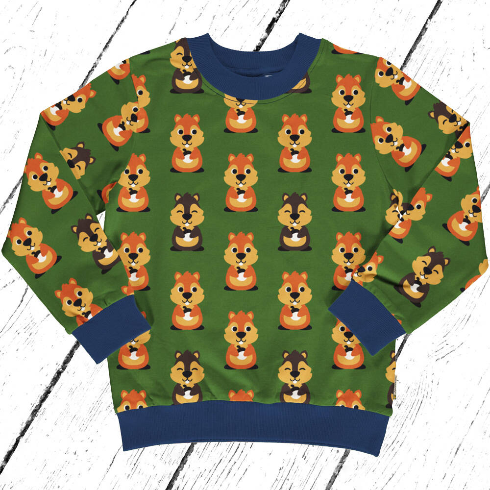 Maxomorra Lined Sweater GARDEN SQUIRREL