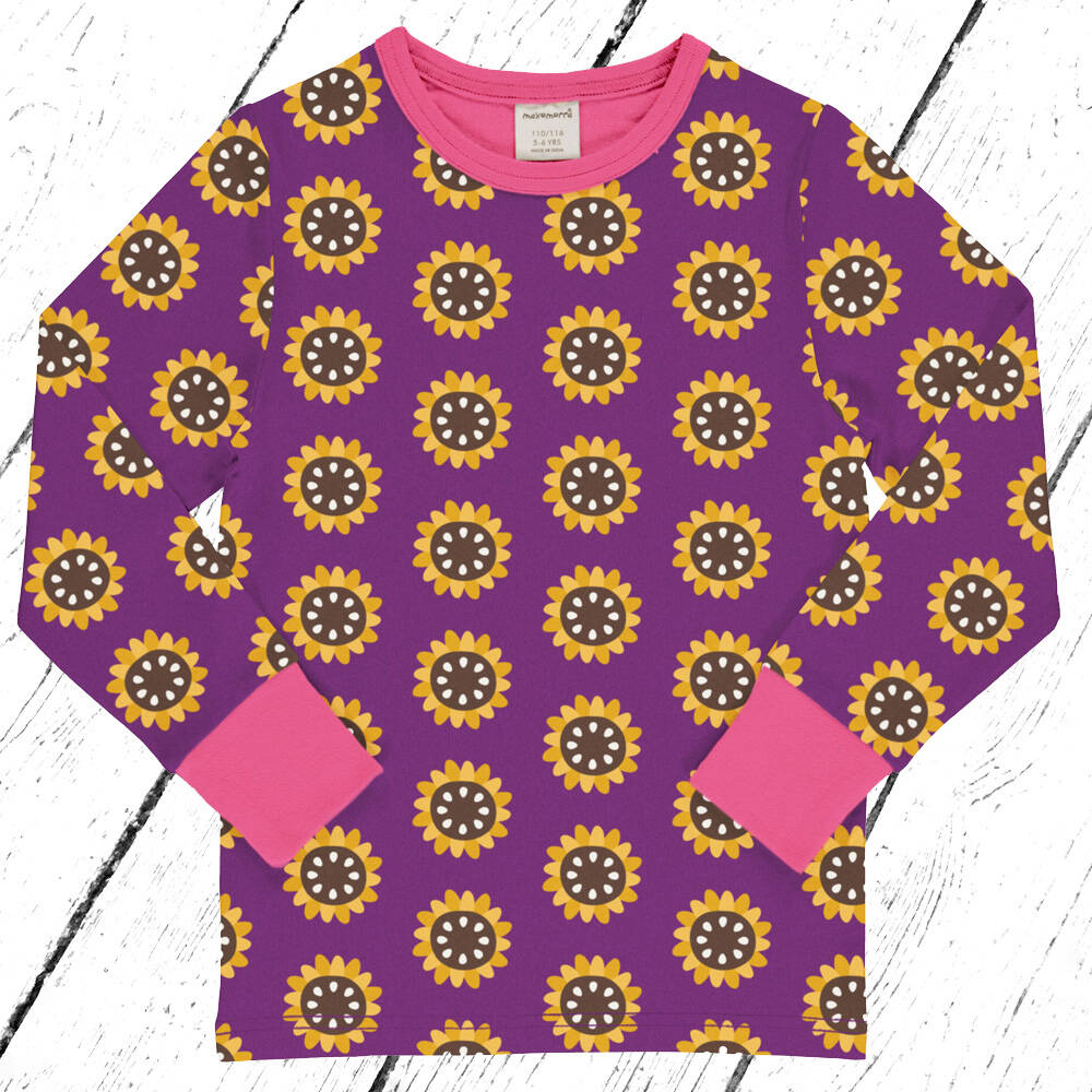 Maxomorra Shirt GARDEN SUNFLOWER