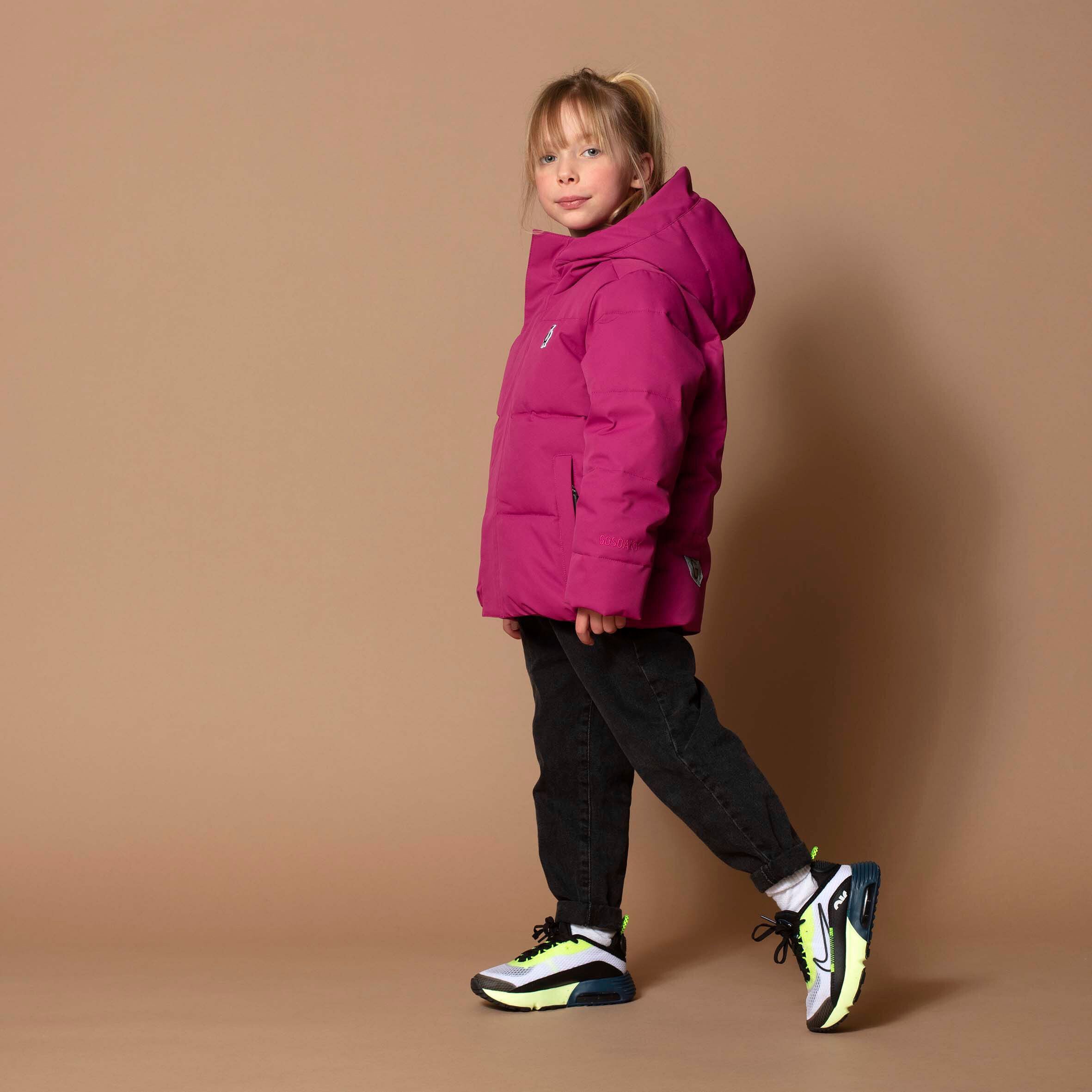 Gosoaky Winter Puffer Jacke DRAGON EYE Festival Fuchsia