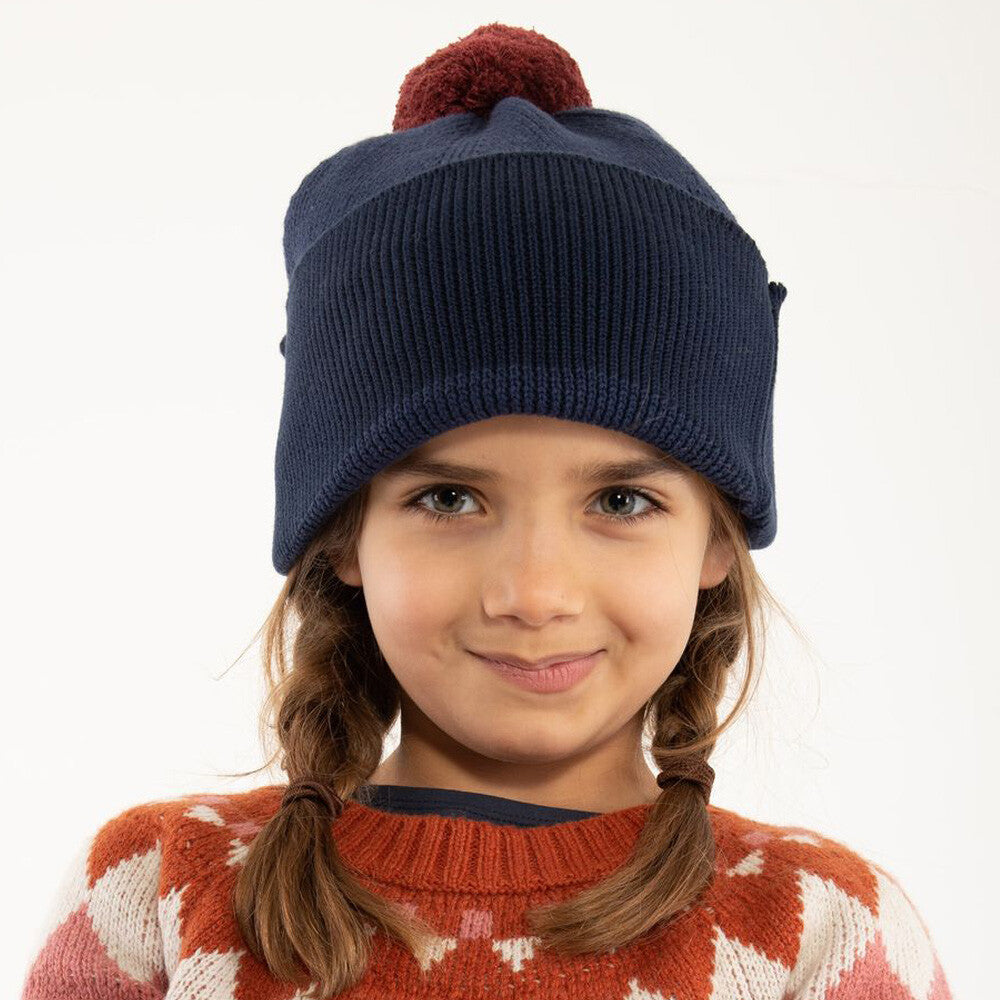 Danefae Strickmütze Danemoon Navy Red