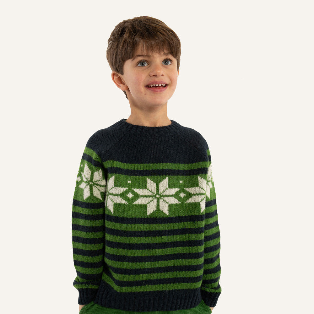 Danefae Strickpullover Daneslalom Sweater Navy Jungle