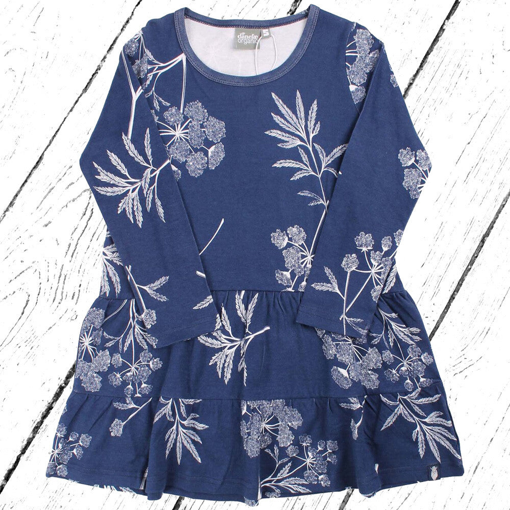 Danefae Kleid Organic Miva Dress Marine Chalk Hemlock