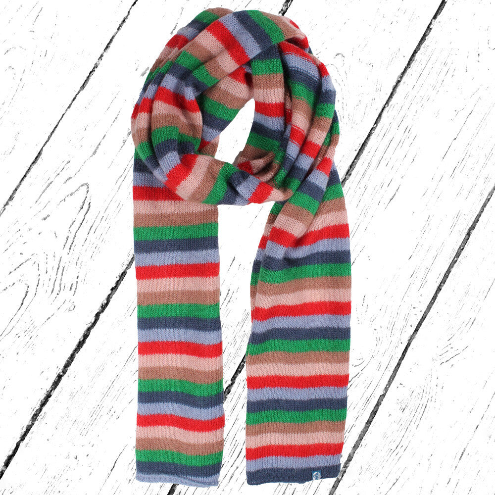 Danefae Ladys Strickschal Scarf Happy Stripe