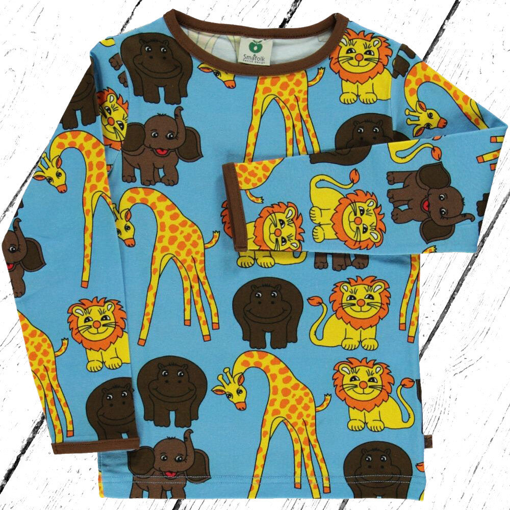 Smafolk Shirt Giraf Lion Hippo Elephant