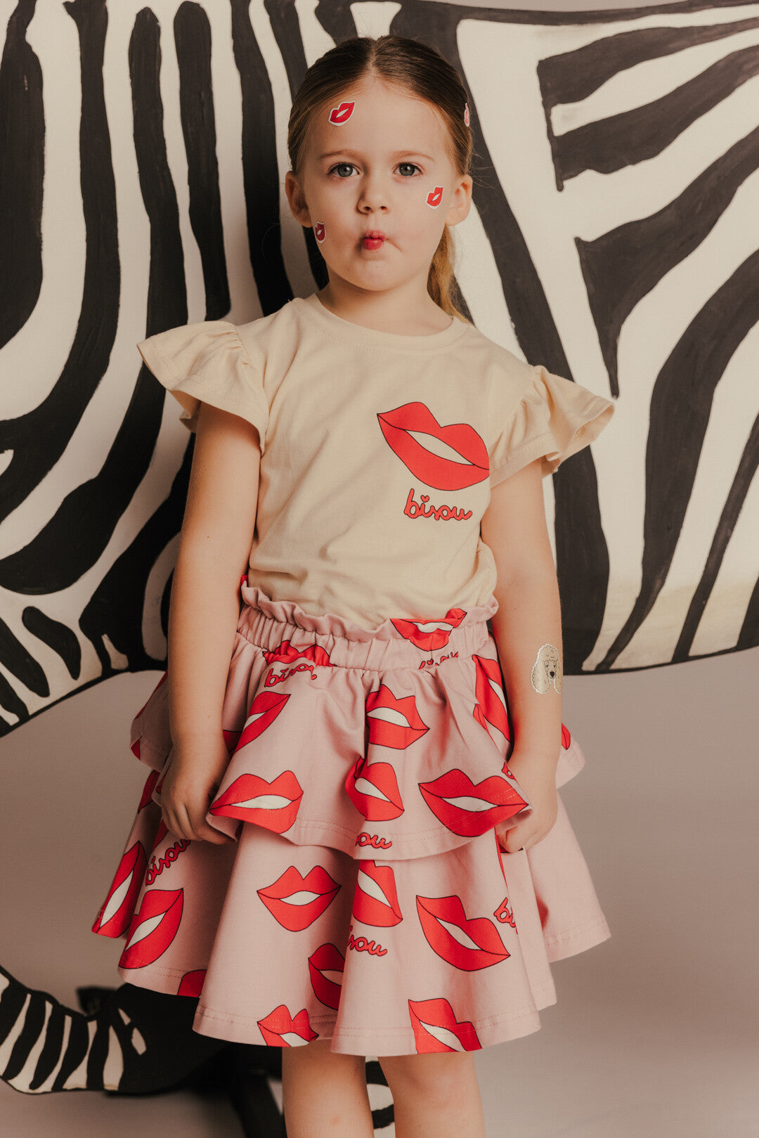 Dear Sophie Rock Wave Skirt KISS