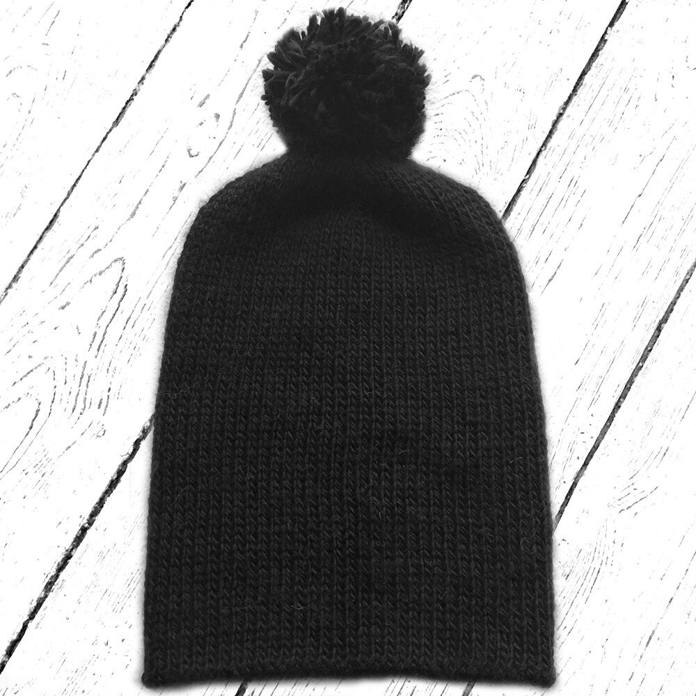Mia Mohnstreusel Merino Seide Strickmütze