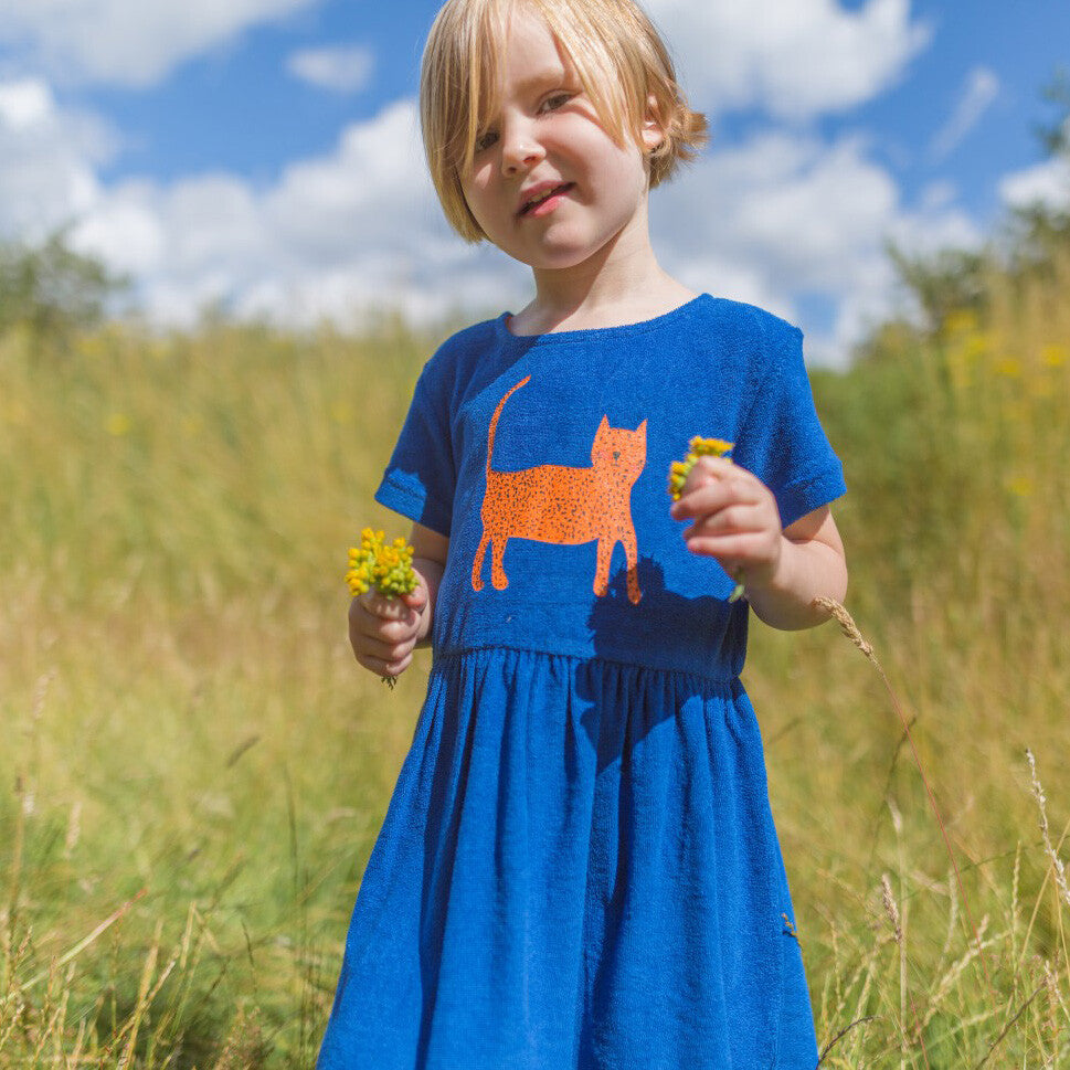 Baba Kidswear Kleid Coco Dress Terry True Blue