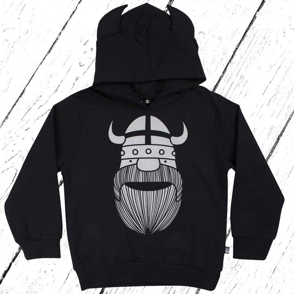 Danefae Kapuzenpulli Warrior Hoodie Black ERIK Glow In The Dark