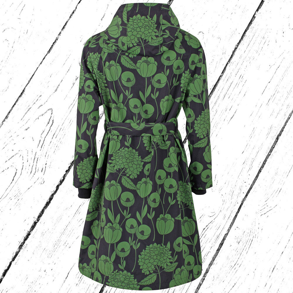 Danefae Regenmantel Elisabeth Raincoat Black Green HORTENSIA