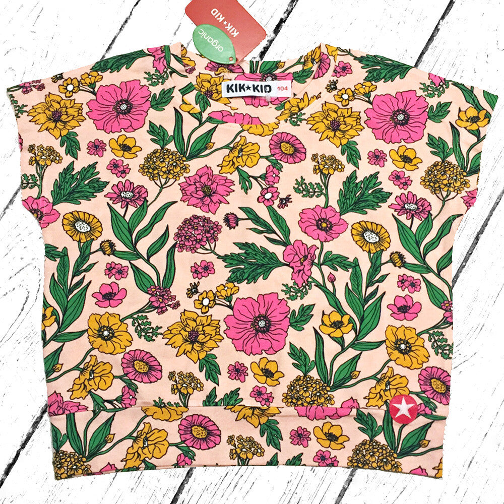 Kik-Kid T-Shirt Jersey Flower Pink