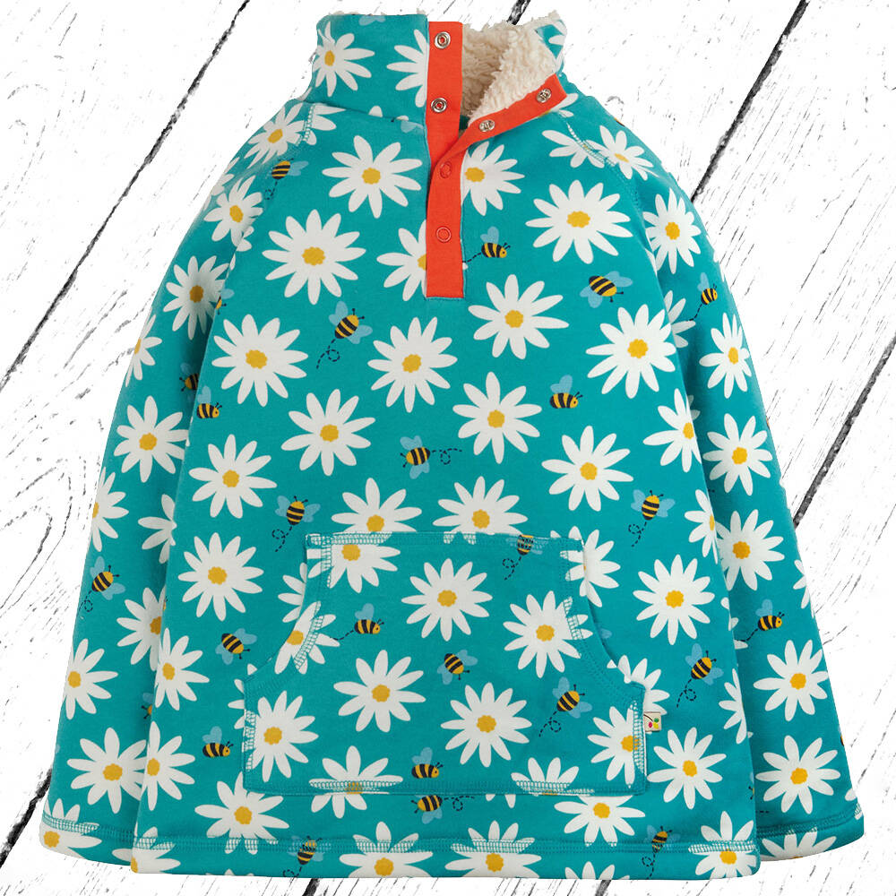 Frugi Pulli Snuggle Fleece Camper Nice Daisy