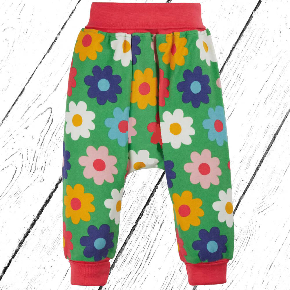 Frugi Hose Parsnip Pants Fjord Green Flower Power