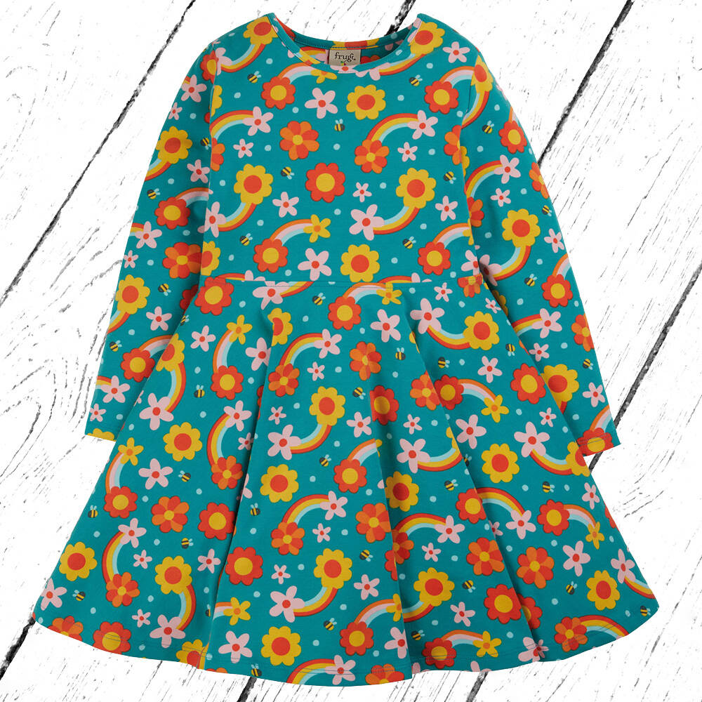 Frugi Kleid Sofia Skater Dress Dahlia Skies