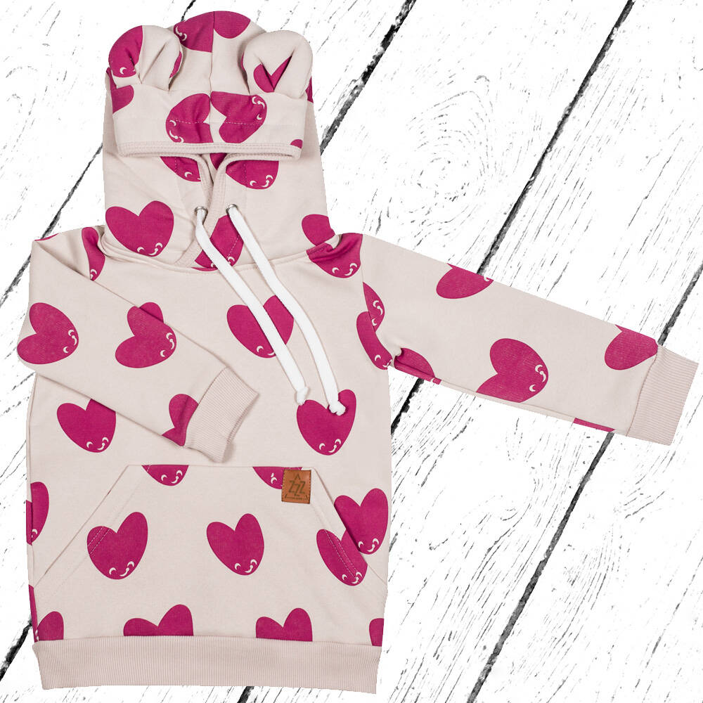 Zezuzulla Sweatshirt Hoodie Kangu Blouse Red Hearts