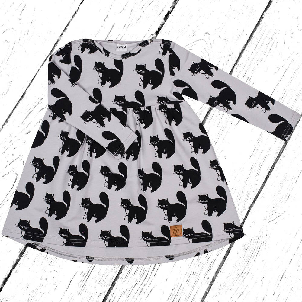 Zezuzulla Kleid Lo Dress Cats on Grey