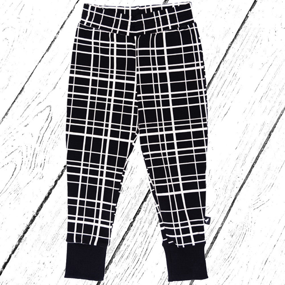 MOI KIDZ Hose Slim Pants Black Grid