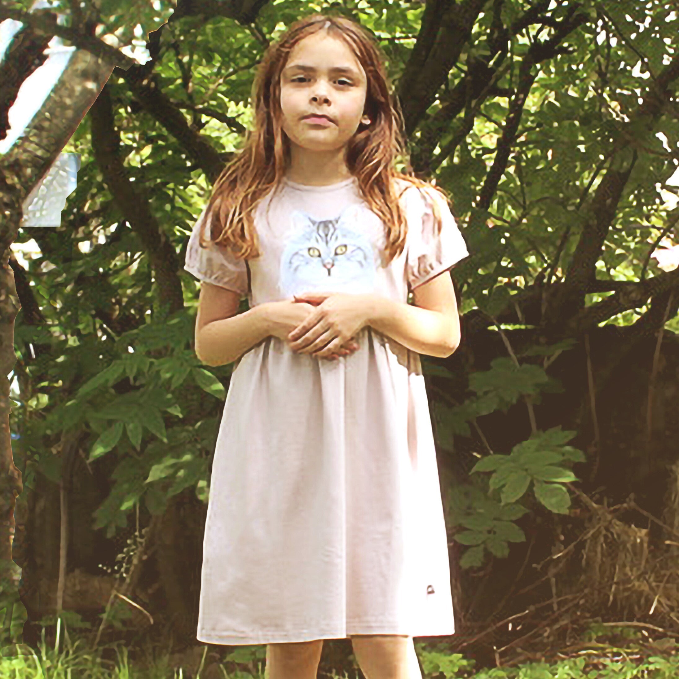 MOI KIDZ Kleid Dress Blush Cats