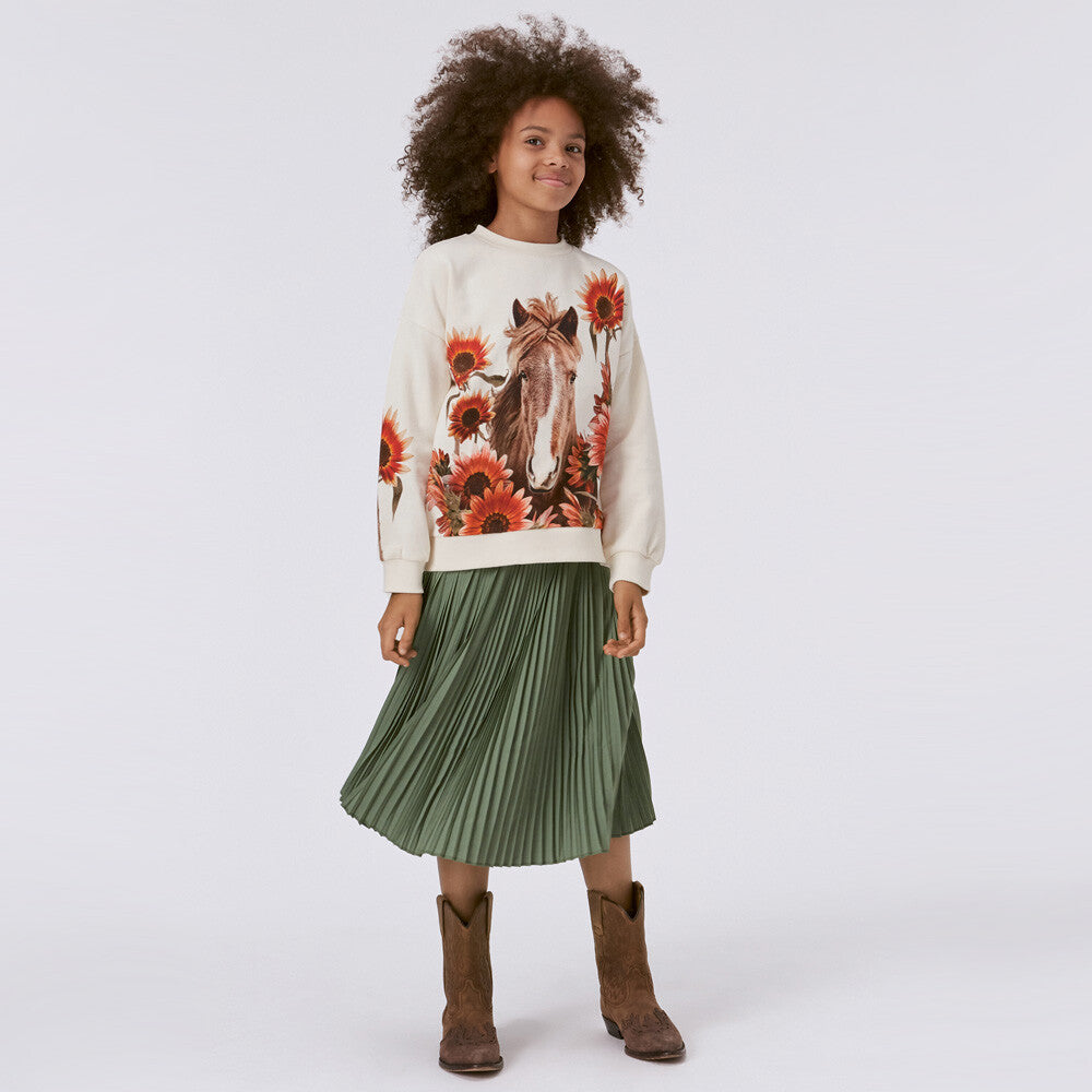 Molo Sweatshirt Mika Red Sunflowers