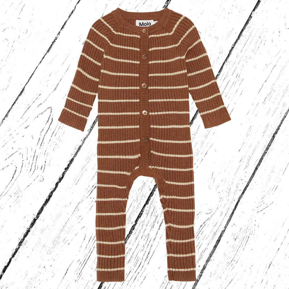 Molo Strickoverall Farley Tawny Stripe