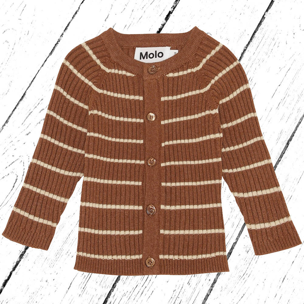 Molo Strickjacke Bendix Tawny Stripe