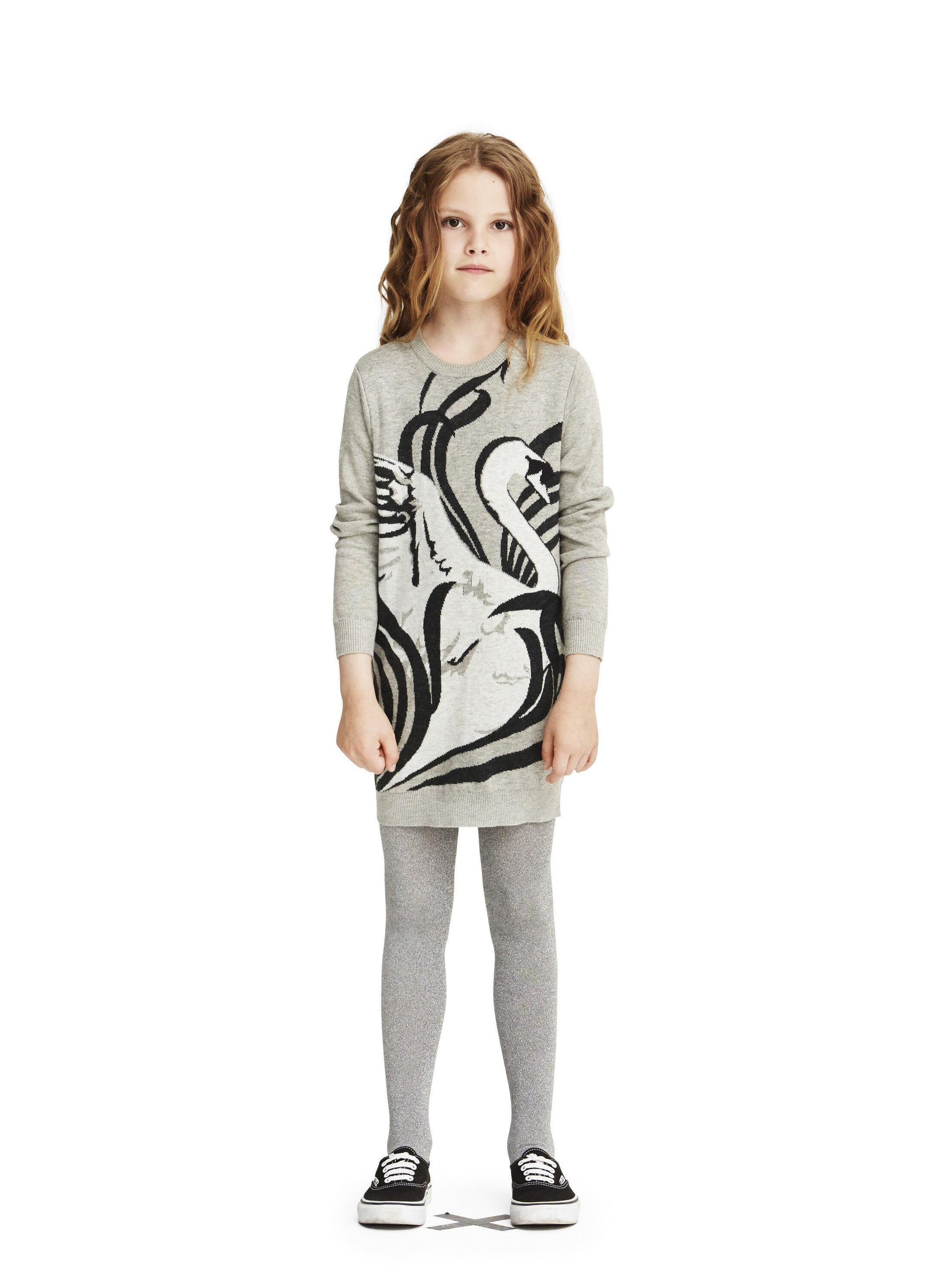 Molo Kleid / Longpullover Camitta Schwan