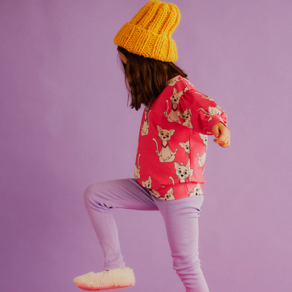 Dear Sophie Pink PUFF Sweatshirt YOGICAT