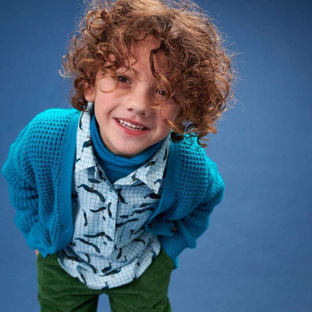 Lily Balou Strickjacke NADIA Cardigan Enamel Blue