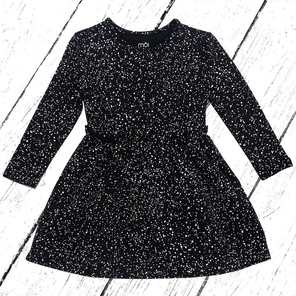 MOI KIDZ Kleid Sweater Dress Black Dots