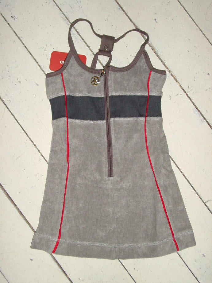 Kik-Kid Frottee Trägerkleid grau