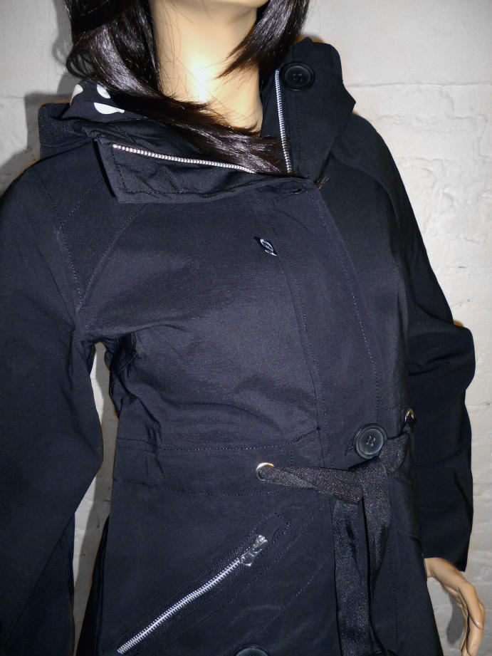 Danefae Lene Midseason Jacket Black Dots Linen