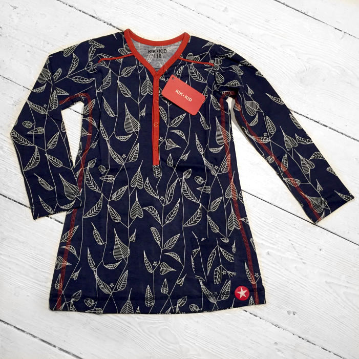 Kik-Kid Kleid Jersey Print Leaves